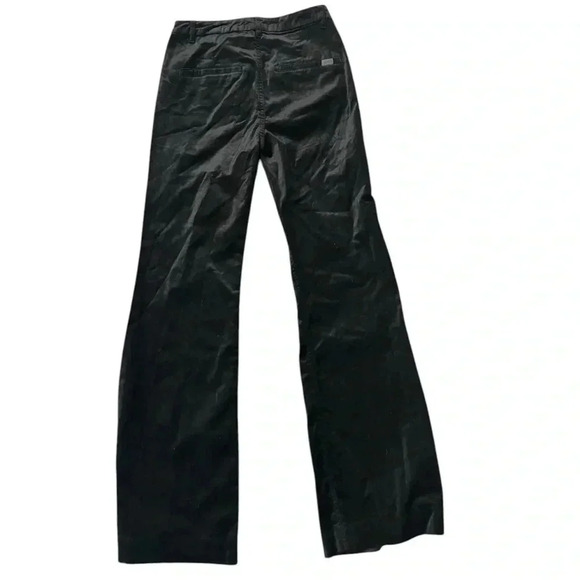 Jen7 by 7 For All Mankind Black Velvet Flare Pants Size 4 - Picture 2 of 5